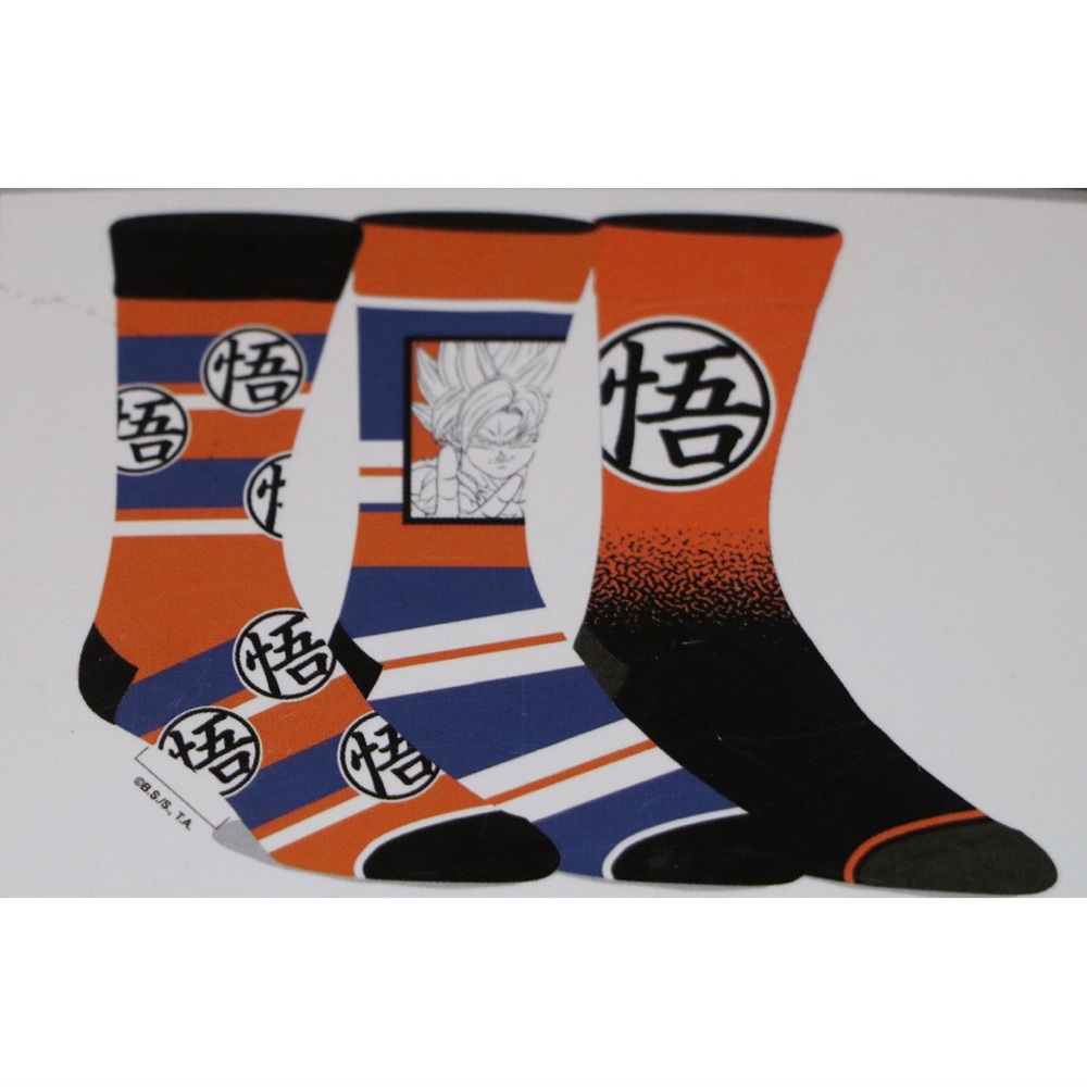 Dragon Ball Z 3 Pair Men’s Crew Socks